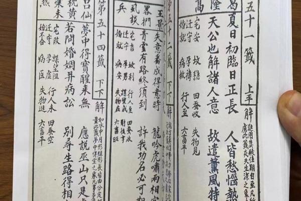观音51灵签解签大全