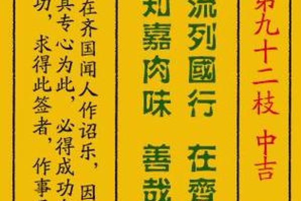 龙王灵签大全