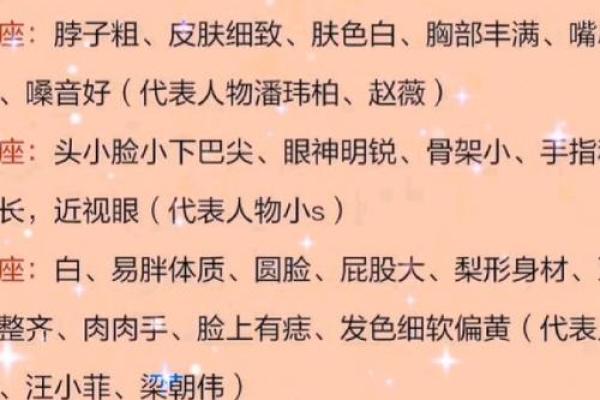 哪四个星座女是圆脸的
