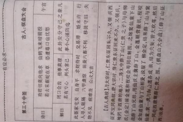 观间灵签第八十五签