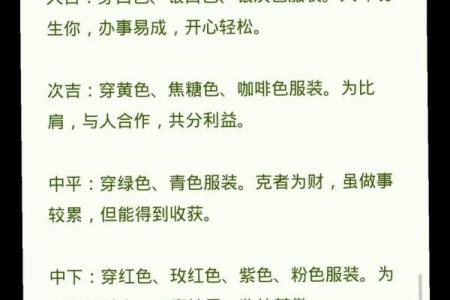 每日分享五行穿衣旺运法，财神富贵运势等