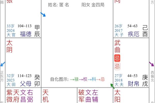 紫薇斗数四化线