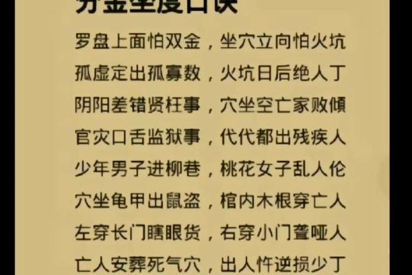 风水师必备：24山分金吉凶断语
