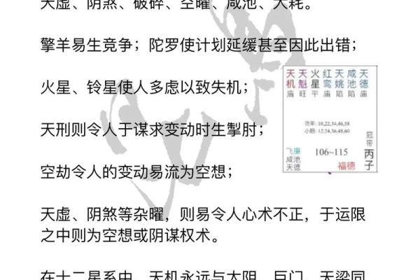 紫微斗数诸星落命宫之：阴煞星详解