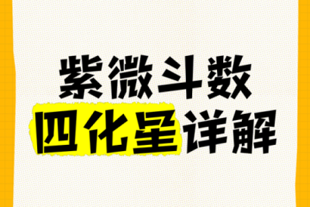 紫薇斗数四化与星组合