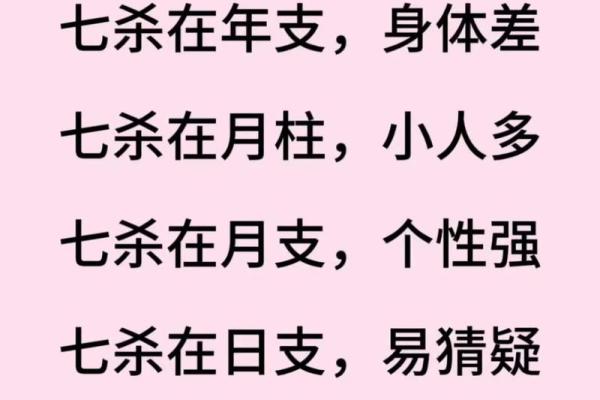 八字七杀的意思详解：流年逢七杀祸事多