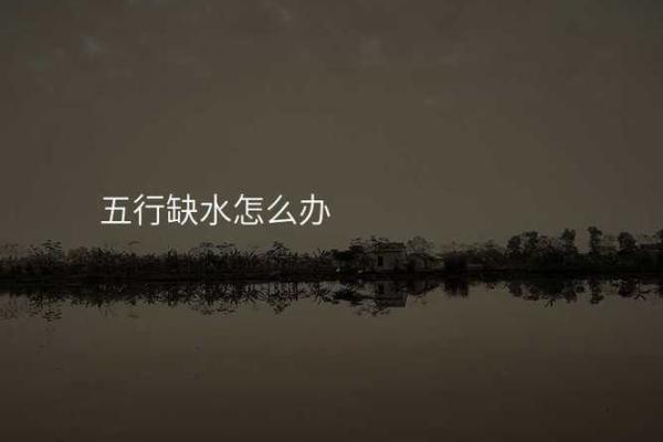 生辰八字五行缺水怎么办